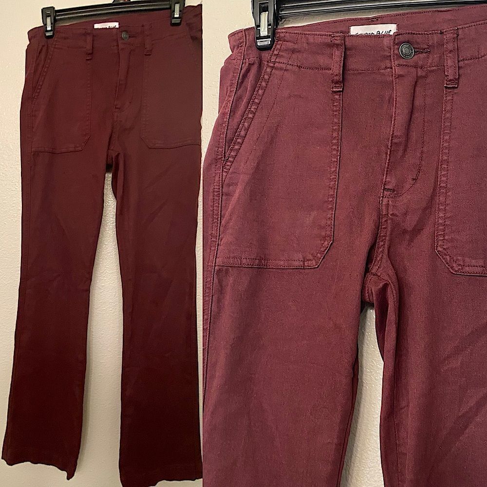 Studio blue ESB11807BS cotton tincel lyocell hi rise straight flare jeans 27